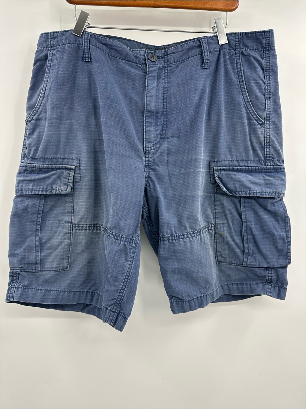 Old Navy Men's Slate Blue Cargo Shorts - Patch Pocket Utility